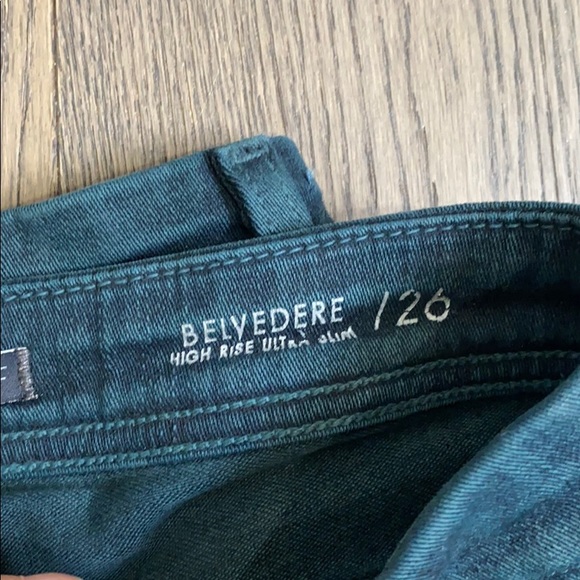 Fidelity high rise green skinny jeggings - Picture 3 of 4